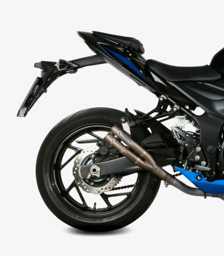 MIVV Double Gun Auspuff Stahl für Suzuki GSX-S750 (17-20) S.048.SDGX