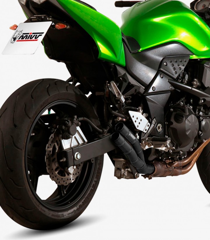 MIVV Double Gun Exhaust Black for Kawasaki Z 750 (07-14) K.018.SDGB
