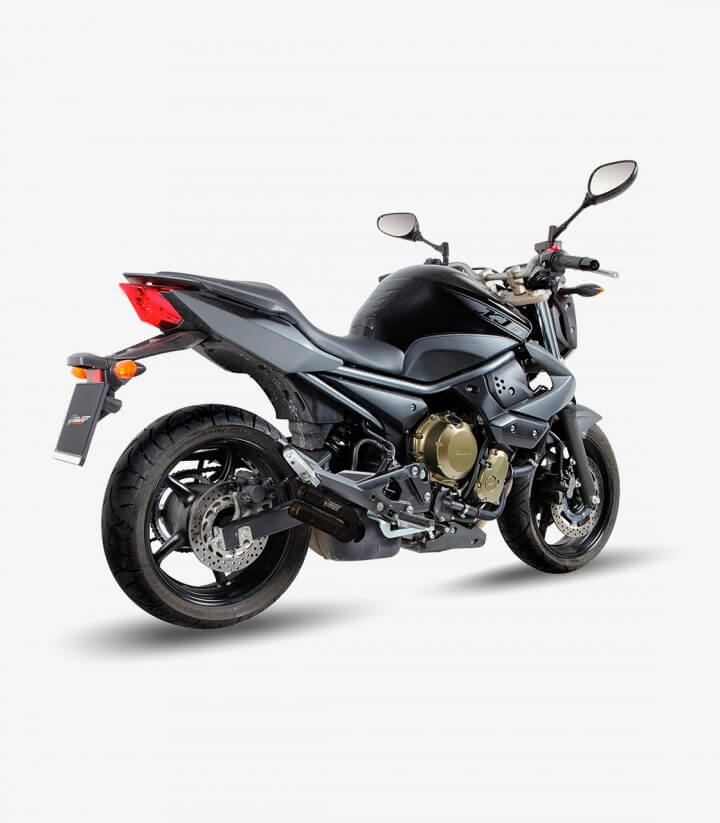 MIVV Double Gun Auspuff Schwarz für Yamaha XJ6 Diversion (09-16) Y.032.LDGB