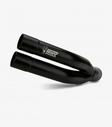 MIVV Double Gun Exhaust Black for Yamaha YZF R25 / R3 (15-24) Y.048.LDGB