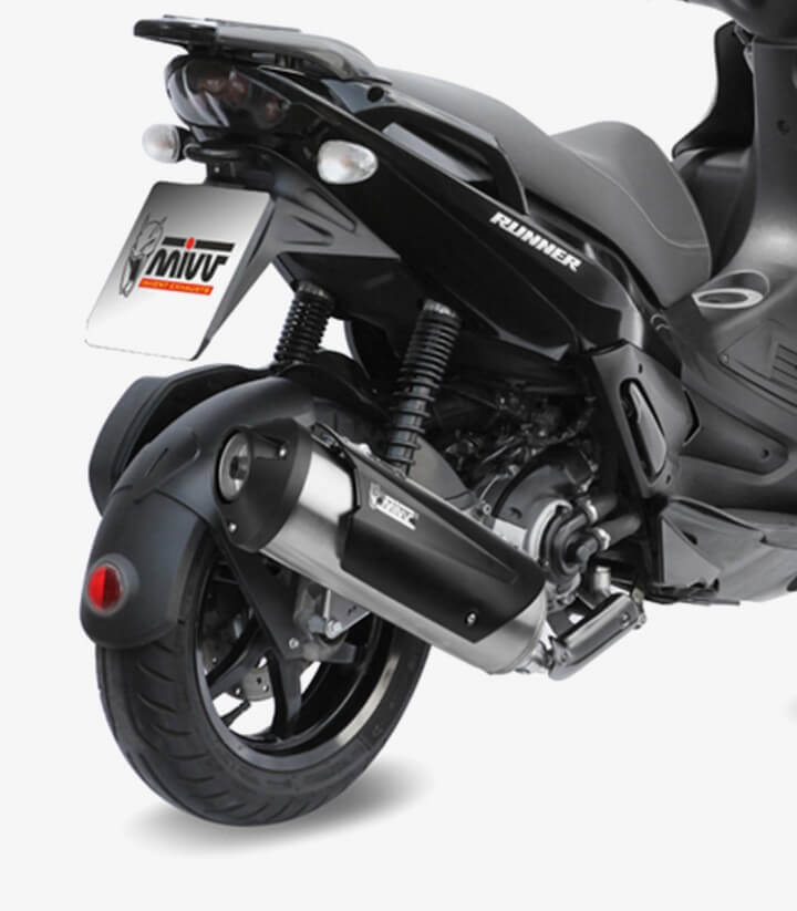 MIVV Urban Auspuff Stahl für several Aprilia and Gilera models C.GL.0007.B