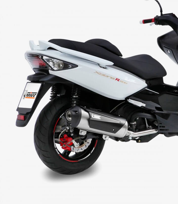 MIVV Urban Auspuff Stahl für Kymco Xciting 500 (05-14) C.KY.0014.B