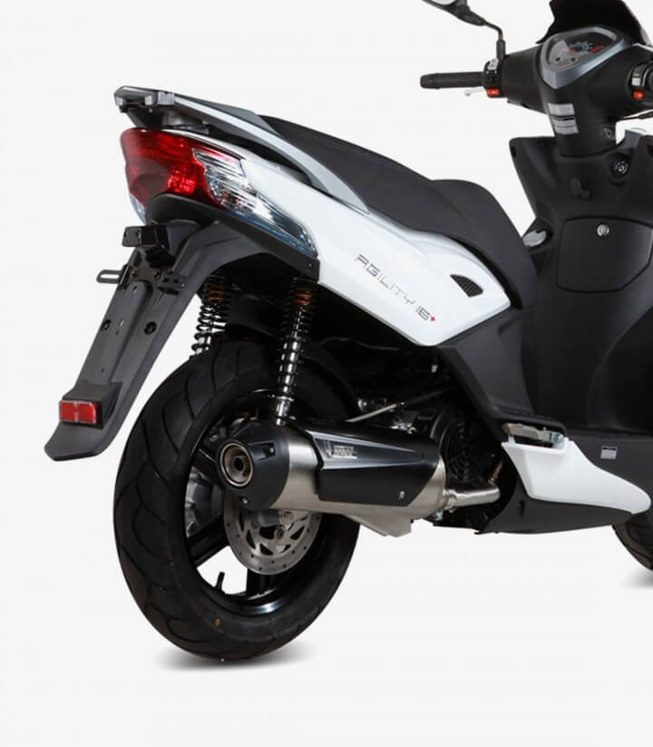 MIVV Urban Auspuff Stahl für Kymco Agility 125/150/200 R16+ (08-16), People S 125/200 (07-12) C.KY.0015.B