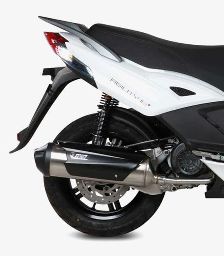 MIVV Urban Exhaust Stainless Steel for Kymco Agility / R16+ / People S 125/150/200 (07-16) C.KY.0015.B