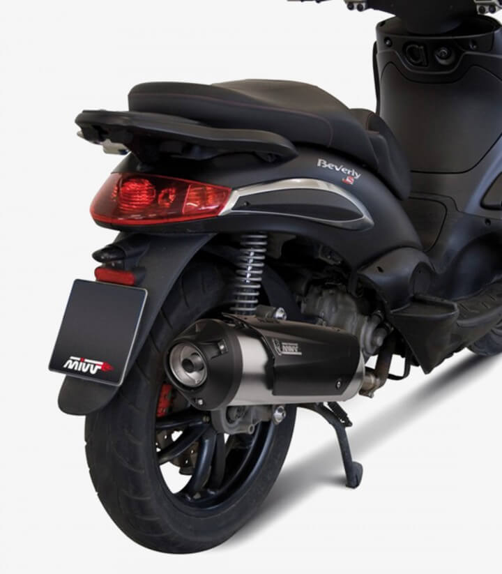 MIVV Urban Auspuff Stahl für Piaggio Beverly 250 (04-07), Tourer 250 (08-10), Tourer 300 (09-10) C.PG.0015.B