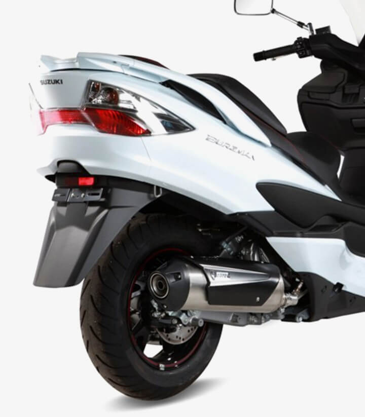 MIVV Urban Auspuff Stahl für Suzuki Burgman 400 (06-16) C.SU.0007.B