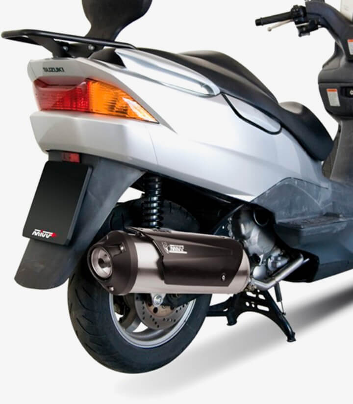 MIVV Urban Auspuff Stahl für Suzuki Burgman 125/150 (02-06) C.SU.0008.B