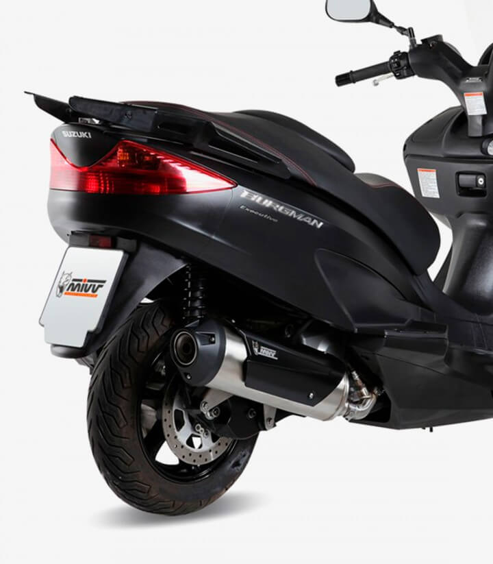 MIVV Urban Auspuff Stahl für Suzuki Burgman 200 (07-15) C.SU.0012.B