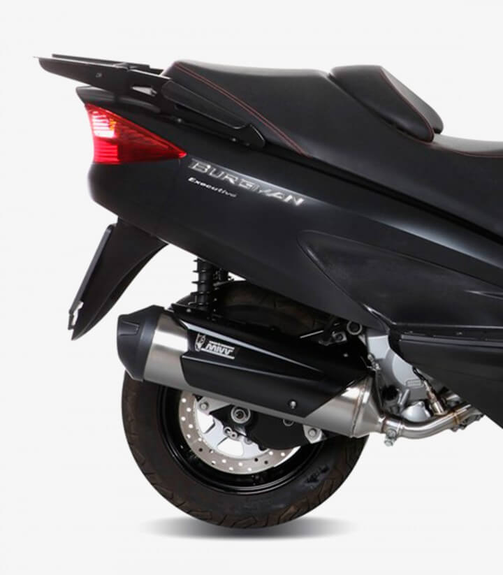 MIVV Urban Exhaust Stainless Steel for Suzuki Burgman 200 (07-15) C.SU.0012.B
