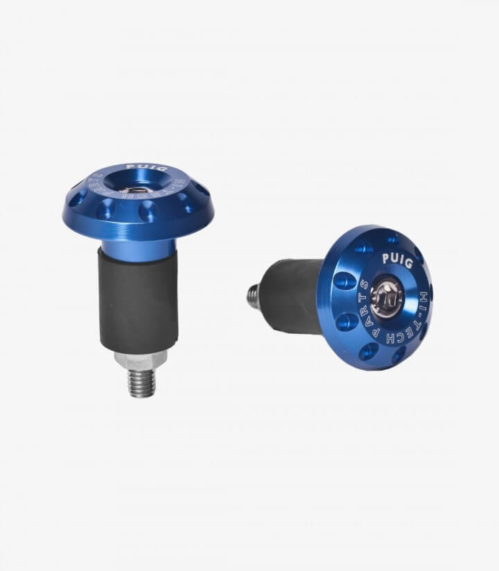 Blue Universal bar ends from Puig 6222A