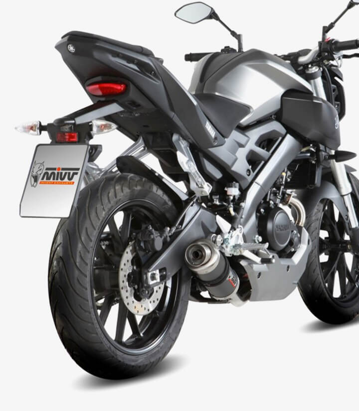 MIVV GP Auspuff Carbon für Yamaha MT-125 (15-19), YZF-R 125 (14-18) Y.047.L2S