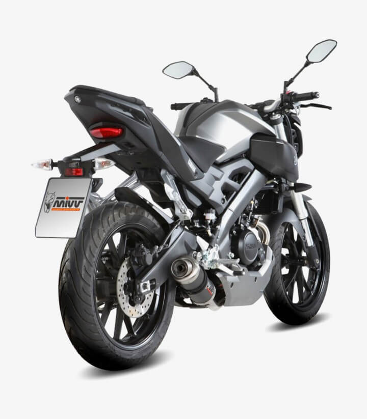 MIVV GP Exhaust Carbon for Yamaha MT-125 / YZF-R125 (14-19) Y.047.L2S