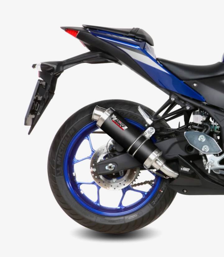 MIVV GP Auspuff Carbon für Yamaha YZF-R25 (15-24), YZF-R3 (15-24) Y.048.L2S