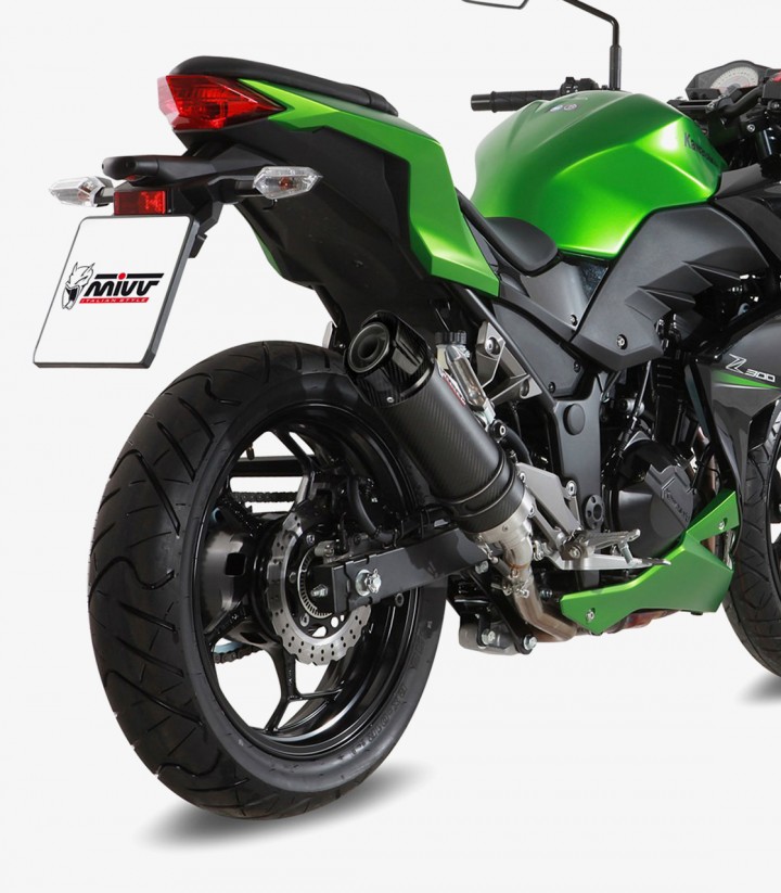 Escape MIVV GP Carbono para Kawasaki Ninja 300 / Z300 (13-16) K.038.L2SC