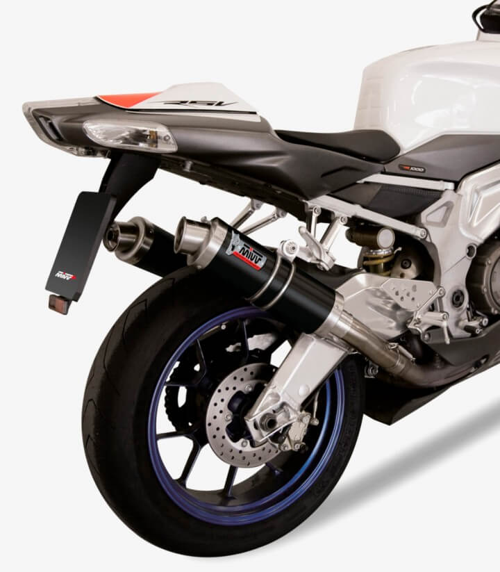 Escape MIVV GP Negro para Aprilia RSV / Tuono 1000 (04-10) A.004.LXB