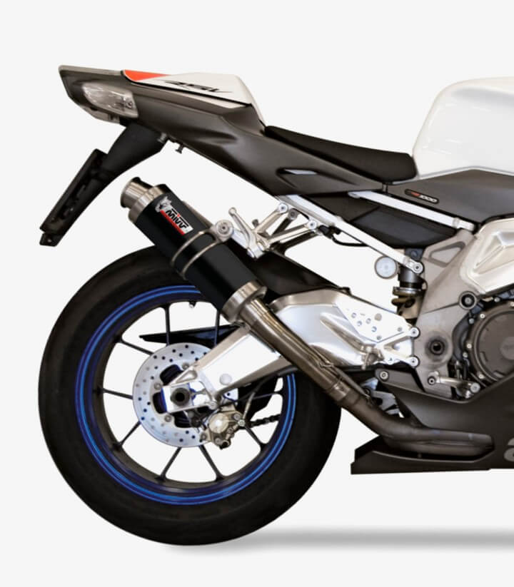 MIVV GP Auspuff Schwarz für Aprilia RSV 1000 R/SP, RSV4 (04-08), Tuono 1000 R/Fighter (06-10) A.004.LXB