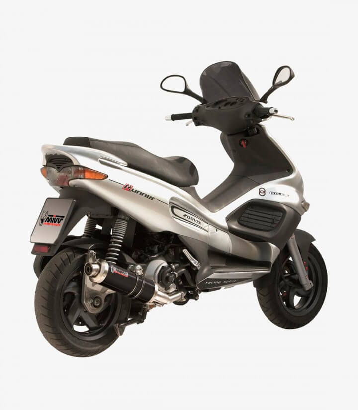 MIVV GP Auspuff Schwarz für Gilera Runner 200 (03-04) G.002.LXB
