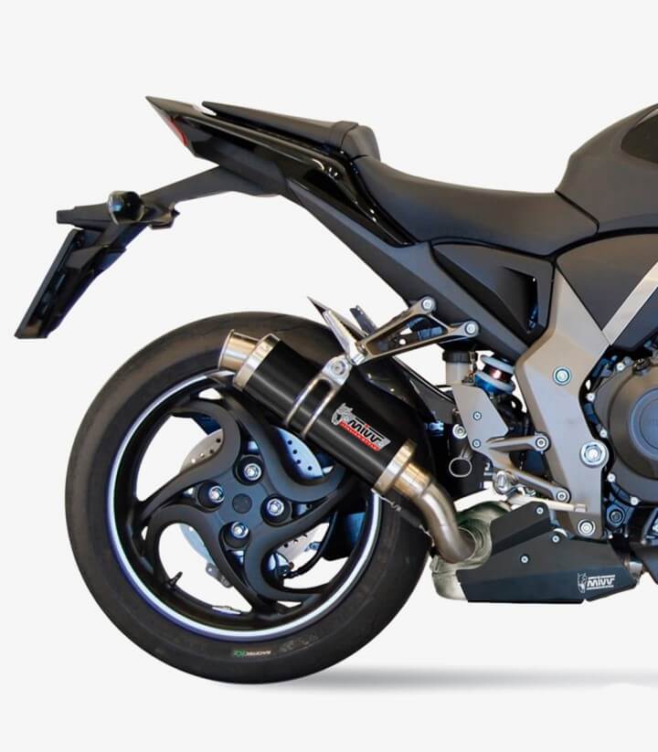 MIVV GP Auspuff Schwarz für Honda CB 1000 R (08-17) H.041.LXB