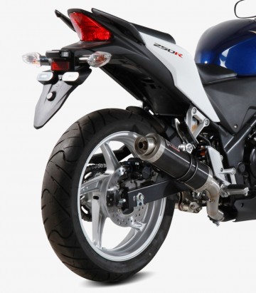 MIVV GP Auspuff Schwarz für Honda CBR 250 R (11-14) H.047.LXB