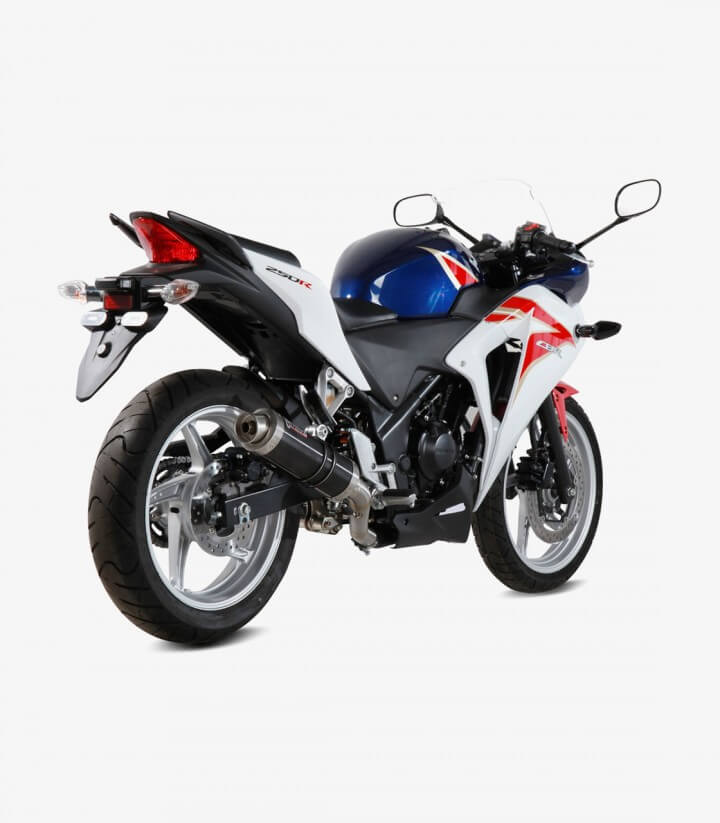 MIVV GP Auspuff Schwarz für Honda CBR 250 R (11-14) H.047.LXB