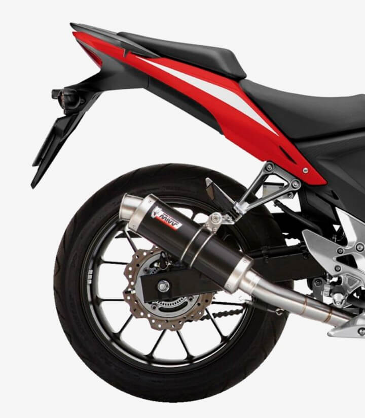MIVV GP Auspuff Schwarz für Honda CB 500 F/X, CBR 500 R (13-15) H.051.LXB
