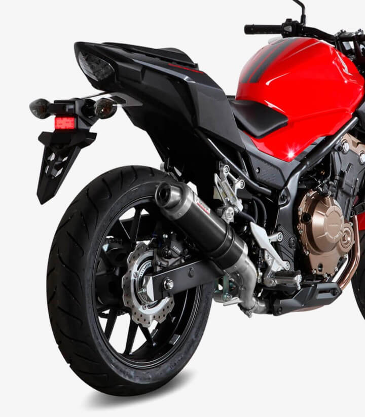 MIVV GP Auspuff Schwarz für Honda CB 500 F/X (16-18) H.062.LXB