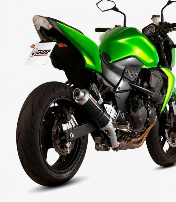 MIVV GP Auspuff Schwarz für Kawasaki Z 750 (07-14) K.018.LXB