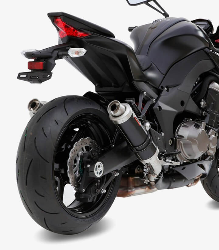 MIVV GP Auspuff Schwarz für Kawasaki Z 1000 (14-20) K.039.LXB