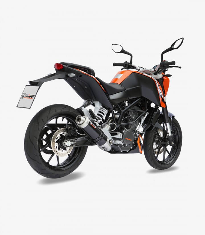 MIVV GP Auspuff Schwarz für KTM 125 Duke (11-16), 200 Duke (12-14) KT.009.LXB