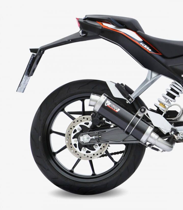MIVV GP Auspuff Schwarz für KTM 125 Duke (11-16), 200 Duke (12-14) KT.009.LXB