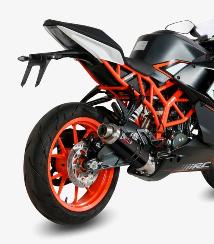 MIVV GP Auspuff Schwarz für KTM RC 125 (14-16) KT.016.LXB