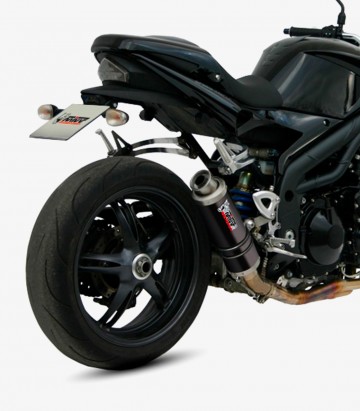MIVV GP Auspuff Schwarz für Triumph Speed Triple (05-06) T.005.LXB
