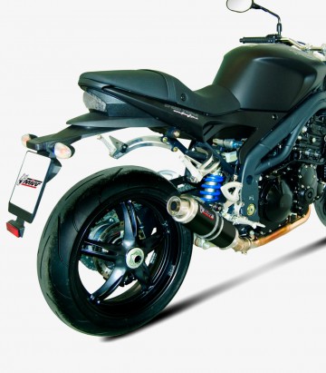 MIVV GP Auspuff Schwarz für Triumph Speed Triple (07-10) T.008.LXB