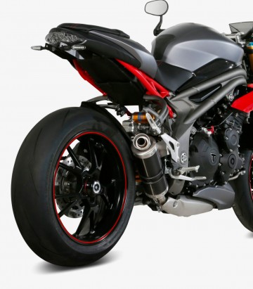 MIVV GP Auspuff Schwarz für Triumph Speed Triple (16-17) T.016.LXB
