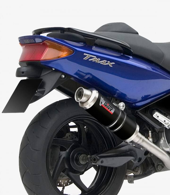MIVV GP Auspuff Schwarz für Yamaha TMAX 500 (01-07) Y.018.LXB