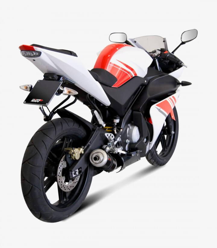 MIVV GP Auspuff Schwarz für Yamaha YZF-R 125 (08-13) Y.030.LXB