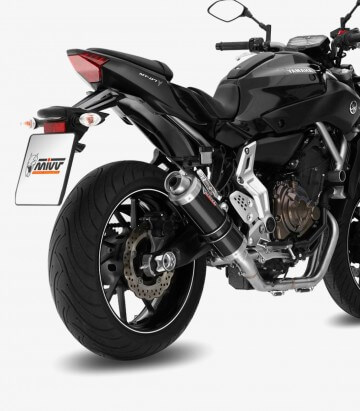 MIVV GP Auspuff Schwarz für Yamaha MT-07 (14-24) Y.045.LXB