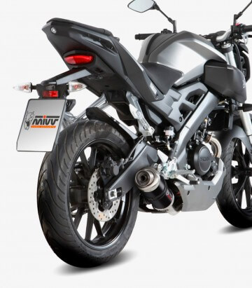 MIVV GP Auspuff Schwarz für Yamaha MT-125 (15-19), YZF-R 125 (14-18) Y.047.LXB