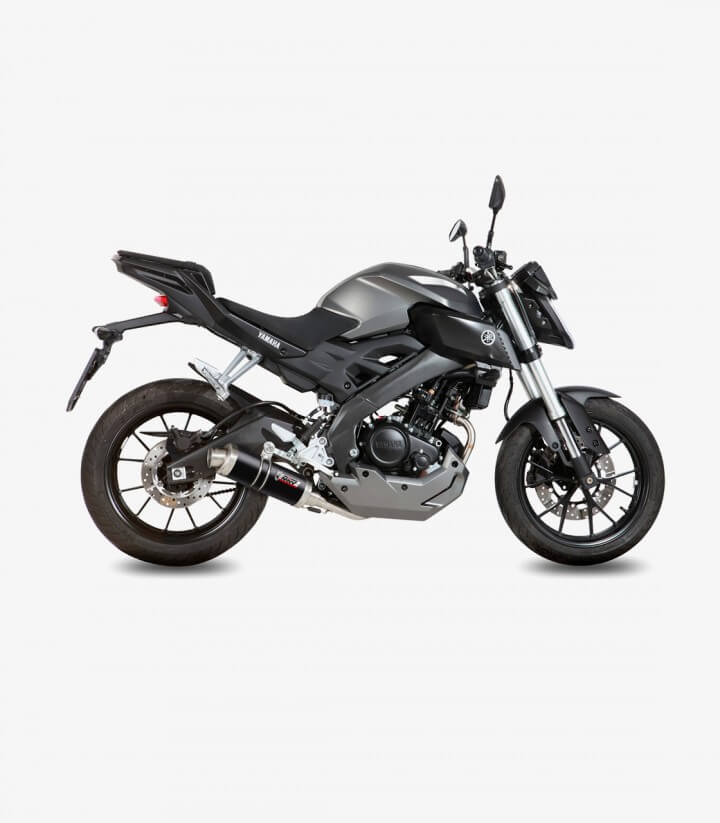 MIVV GP Auspuff Schwarz für Yamaha MT-125 (15-19), YZF-R 125 (14-18) Y.047.LXB