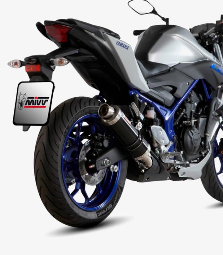 MIVV GP Auspuff Schwarz für Yamaha MT-03 (16-26) Y.055.LXB