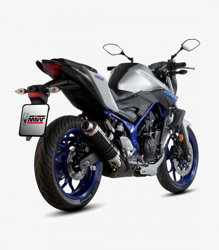 MIVV GP Auspuff Schwarz für Yamaha MT-03 (16-26) Y.055.LXB