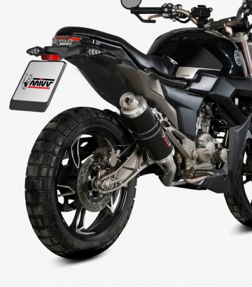 MIVV GP Auspuff Schwarz für Zontes ZT 125 GK / ZT125-G1 Scrambler / ZT125-U (21-24) Z.001.LXB
