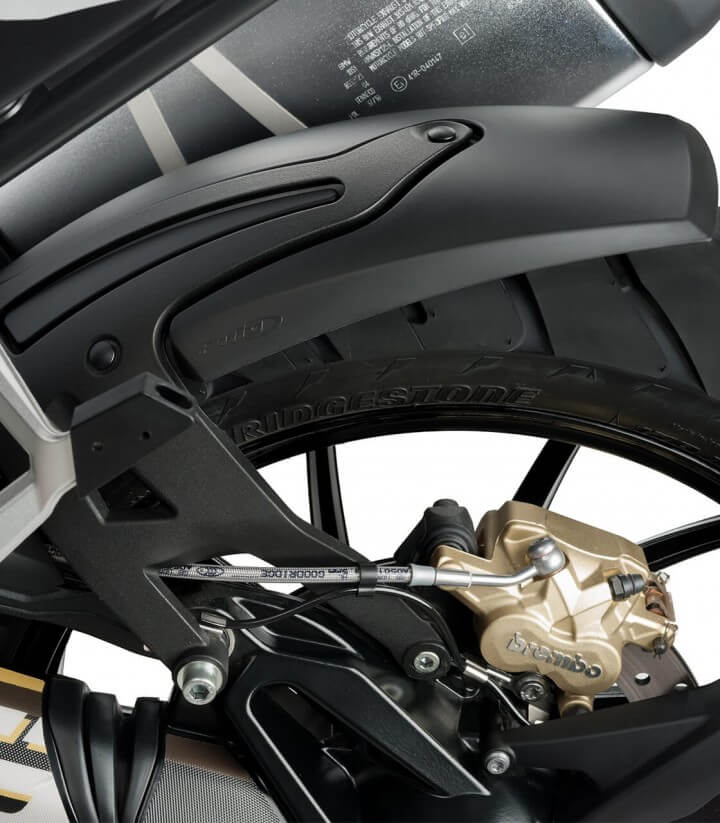 Guardabarros trasero BMW R1200/1250 GS Tipo S con Soporte Negro Puig 1947J