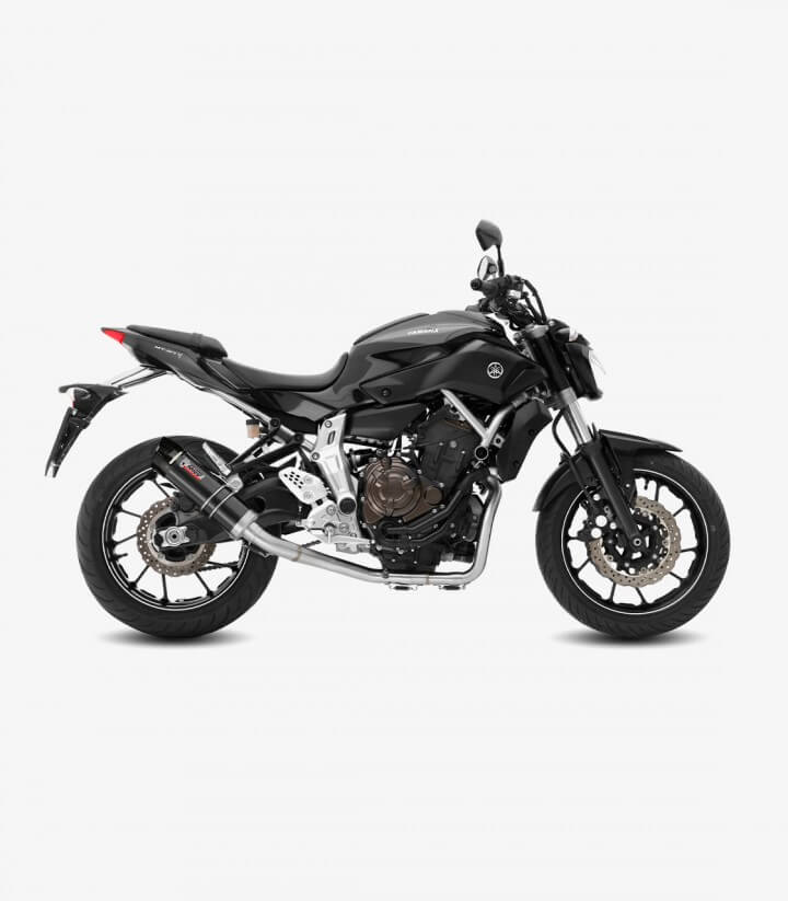 MIVV GP Auspuff Schwarz für Yamaha MT-07 (14-24) Y.045.LXBC