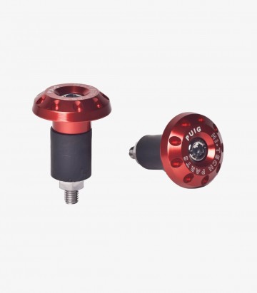 Red Universal bar ends from Puig 6222R