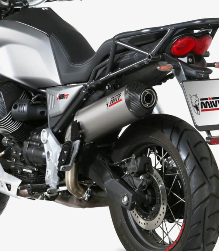 Escape MIVV Oval Titanio para Moto Guzzi V85 TT (19-25) M.013.LNC 