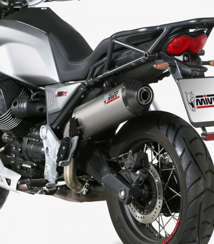 MIVV Oval Exhaust Titanium for Moto Guzzi V85 TT (19-25) M.013.LNC