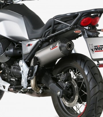 MIVV Oval Exhaust Titanium for Moto Guzzi V85 TT (19-25) M.013.LNC