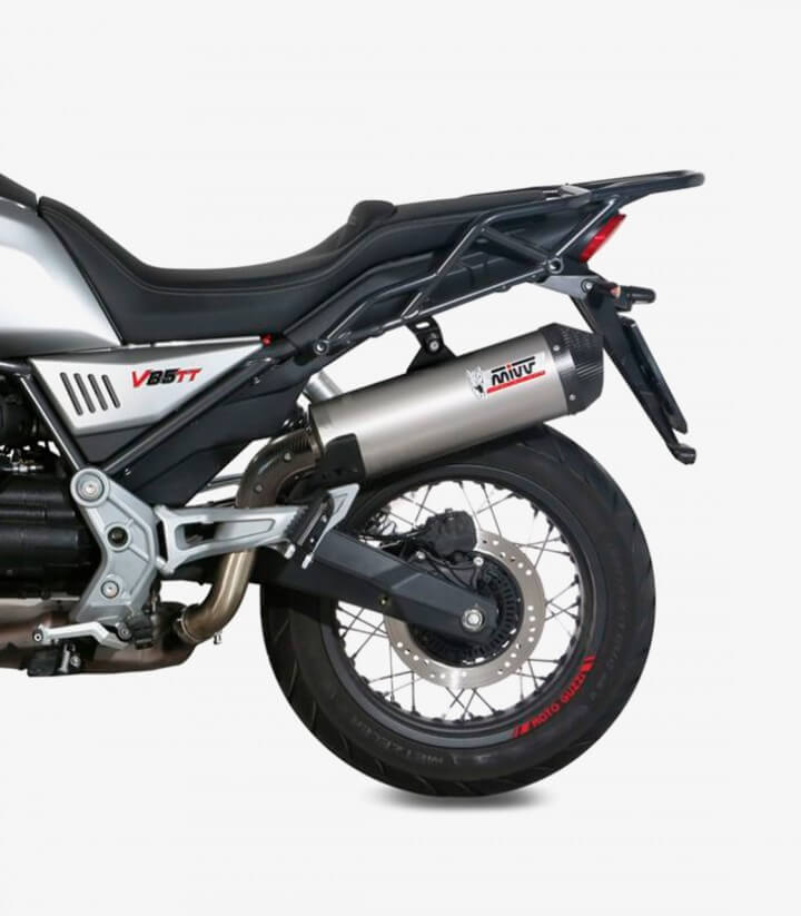 Auspuff MIVV Oval Titan für Moto Guzzi V85 TT (19-25) M.013.LNC