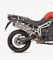 MIVV Oval Exhaust Titanium for Triumph Tiger 800 / XC / XR (11-22) T.011.LNC